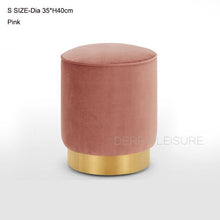 Load image into Gallery viewer, Modern Classic Design Upholstered soft cover colorful low dining stool, living room ottoma loft make up shoes change stool 1PC