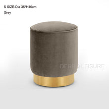 Load image into Gallery viewer, Modern Classic Design Upholstered soft cover colorful low dining stool, living room ottoma loft make up shoes change stool 1PC