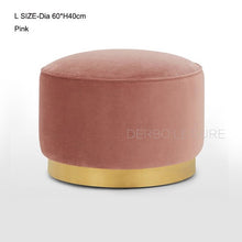 Load image into Gallery viewer, Modern Classic Design Upholstered soft cover colorful low dining stool, living room ottoma loft make up shoes change stool 1PC