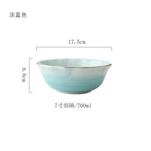 Load image into Gallery viewer, Pink And Blue Gold Ceramic Tableware Porcelain Plate Coffee Mug Cup Bowl Teapot Dish Table Elegant Party Decoration Dinner set