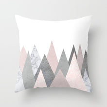 Load image into Gallery viewer, Pink Geometric Nordic Cushion Cover Tropic Pineapple Throw Pillow Cover Polyester Cushion Case Sofa Bed Decorative Pillow