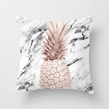 Load image into Gallery viewer, Pink Geometric Nordic Cushion Cover Tropic Pineapple Throw Pillow Cover Polyester Cushion Case Sofa Bed Decorative Pillow
