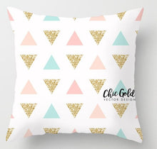 Load image into Gallery viewer, Pink Geometric Nordic Cushion Cover Tropic Pineapple Throw Pillow Cover Polyester Cushion Case Sofa Bed Decorative Pillow