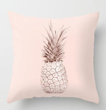 Load image into Gallery viewer, Pink Geometric Nordic Cushion Cover Tropic Pineapple Throw Pillow Cover Polyester Cushion Case Sofa Bed Decorative Pillow