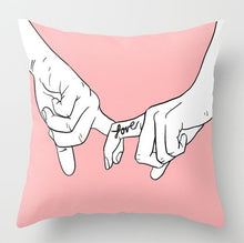 Load image into Gallery viewer, Pink Geometric Nordic Cushion Cover Tropic Pineapple Throw Pillow Cover Polyester Cushion Case Sofa Bed Decorative Pillow