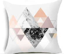 Load image into Gallery viewer, Pink Geometric Nordic Cushion Cover Tropic Pineapple Throw Pillow Cover Polyester Cushion Case Sofa Bed Decorative Pillow