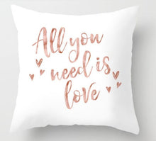 Load image into Gallery viewer, Pink Geometric Nordic Cushion Cover Tropic Pineapple Throw Pillow Cover Polyester Cushion Case Sofa Bed Decorative Pillow