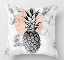 Load image into Gallery viewer, Pink Geometric Nordic Cushion Cover Tropic Pineapple Throw Pillow Cover Polyester Cushion Case Sofa Bed Decorative Pillow
