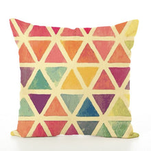 Load image into Gallery viewer, Pillow Case Cover Plaid Geometric Color New Cotton Home Pillowcases