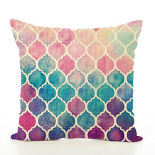 Load image into Gallery viewer, Pillow Case Cover Plaid Geometric Color New Cotton Home Pillowcases
