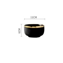 Load image into Gallery viewer, Pink Blakc Gold Stroke Ceramic dinner Plate Tableware Porcelain bulk Serving Dishes Plate Home Wedding Decorative Dinnerware