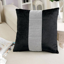 Load image into Gallery viewer, Decorative Pillow Case Flannel Diamond Patckwork Modern Simple Throw Cover Pillowcase Party Hotel Home Textile 45cm*45cm