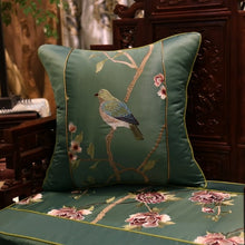 Load image into Gallery viewer, Cushion Cover Decorative Pillow Case Modern Chinese Traditional Birds Flora Luxury Embroidery Coussin Home Sofa Decor