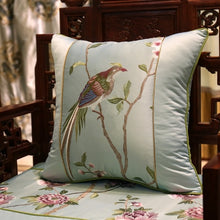 Load image into Gallery viewer, Cushion Cover Decorative Pillow Case Modern Chinese Traditional Birds Flora Luxury Embroidery Coussin Home Sofa Decor