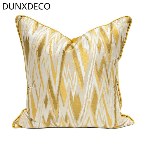 Cushion Cover Decorative Pillow Case Modern Industry Style Simple Yellow Geometric Lines Blend Coussin Sofa Decoration