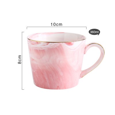 360ml ceramic marble design coffee tea mugs porcelain office drinking mugs cups tableware