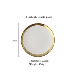 European phnom penh ceramic western food steaks and dish rice salad bowl dessert plate tableware