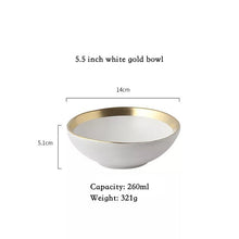 Load image into Gallery viewer, European phnom penh ceramic western food steaks and dish rice salad bowl dessert plate tableware