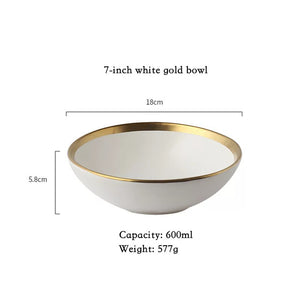 European phnom penh ceramic western food steaks and dish rice salad bowl dessert plate tableware