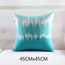 Load image into Gallery viewer, Cushion Cover Linen Cotton Blend Pillow Case Modern Art Blue Gradual Change Geometric Sofa Decorative Housse de coussin