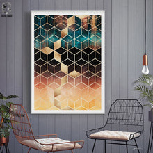 Load image into Gallery viewer, Nordic Geometric Cube Posters and Prints Wall Art Canvas Painting Wall Pictures For Living Room Home Decoration