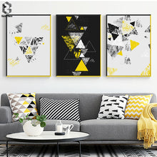 Load image into Gallery viewer, Nordic Modern Wall Art Print and Poster, Geometric Canvas Art Paintings for Living Room Decoration, Wall Decor Picture