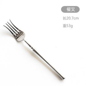 New Stainless Steel Golden Cutlery Set Mirror Polishing Dinnerware Tableware Dinner Knife Fork Foods Tools Kitchen Accessories