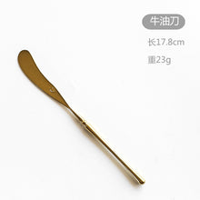 Load image into Gallery viewer, New Stainless Steel Golden Cutlery Set Mirror Polishing Dinnerware Tableware Dinner Knife Fork Foods Tools Kitchen Accessories