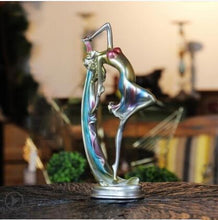 Load image into Gallery viewer, European Peacock Dance Girl Statue Figurines Livingroom Background Decoration Home Crafts Atrs Office Creative Resin Ornament