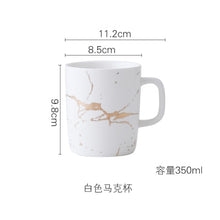 Load image into Gallery viewer, Best Gold Marble Glazes Ceramic Party Tableware Set Porcelain Breakfast Plates Dishes Noodle Bowl Coffee Mug Cup For Decoration