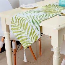 Load image into Gallery viewer, Modern Table Runner Printed Tropical Plant Leaf Table Runners for Wedding Party Home Hotel Table Decoration Home Textile