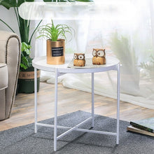 Load image into Gallery viewer, Nordic wrought iron tray small table Simple sofa edge wrought iron tray coffee table coffee folding small round table