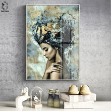 Load image into Gallery viewer, Modern Marble Girl Posters and Prints Wall Art Canvas Painting Nordic Picture Home Decoration for Living Room Decorative