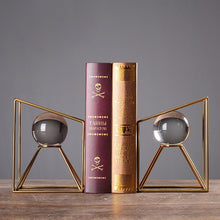 Load image into Gallery viewer, Home Decor Circle Round Metal Bird Shop Gift On Sale Metal Crafts Art Decor Creative Designs Crystal Book End Book Stop