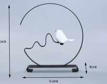 Load image into Gallery viewer, Home Decor Circle Round Metal Bird Shop Gift On Sale Metal Crafts Art Decor Creative Designs Crystal Book End Book Stop