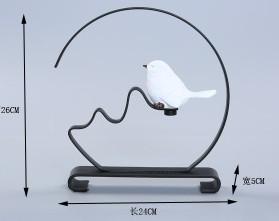 Home Decor Circle Round Metal Bird Shop Gift On Sale Metal Crafts Art Decor Creative Designs Crystal Book End Book Stop