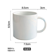 Load image into Gallery viewer, European Gold stamping ceramic cup lovers breakfast coffee cup milk tea Mr Ms letter Men women marble Mug drop shipping