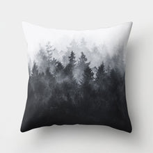 Load image into Gallery viewer, Black and White Geometric Throw Pillow Case Home Cool Square Soft Waist Rest Pillowcase