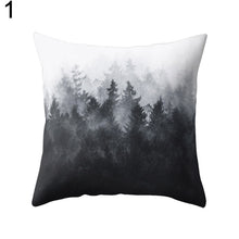 Load image into Gallery viewer, Black and White Geometric Throw Pillow Case Home Cool Square Soft Waist Rest Pillowcase