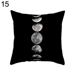 Black and White Geometric Throw Pillow Case Home Cool Square Soft Waist Rest Pillowcase