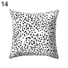 Load image into Gallery viewer, Black and White Geometric Throw Pillow Case Home Cool Square Soft Waist Rest Pillowcase