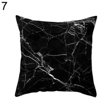 Load image into Gallery viewer, Black and White Geometric Throw Pillow Case Home Cool Square Soft Waist Rest Pillowcase