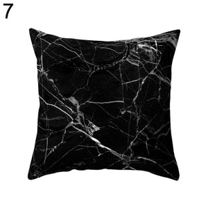 Black and White Geometric Throw Pillow Case Home Cool Square Soft Waist Rest Pillowcase