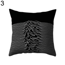 Load image into Gallery viewer, Black and White Geometric Throw Pillow Case Home Cool Square Soft Waist Rest Pillowcase