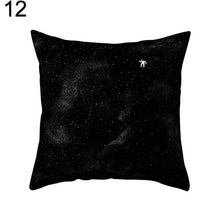 Load image into Gallery viewer, Black and White Geometric Throw Pillow Case Home Cool Square Soft Waist Rest Pillowcase