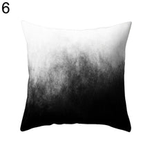 Load image into Gallery viewer, Black and White Geometric Throw Pillow Case Home Cool Square Soft Waist Rest Pillowcase