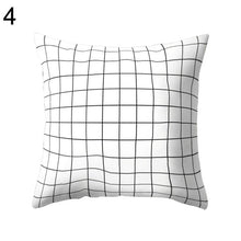 Load image into Gallery viewer, Black and White Geometric Throw Pillow Case Home Cool Square Soft Waist Rest Pillowcase