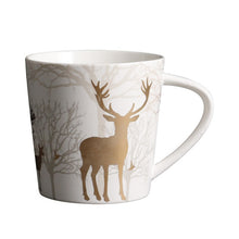 Load image into Gallery viewer, Nordic Style Ceramic Mug Golden Deer Plating 550ML Morning Mug Milk Coffee Tea Breakfast Porcelain Drinkware Cup Kitchen Tools