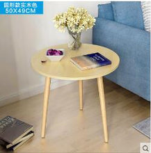 Load image into Gallery viewer, Coffee Tables Simple Mini Nordic Convenient Sofa Modern Circular Practical Natural