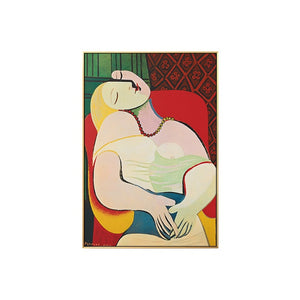 Picasso Dreaming Woman Abstract Canvas Painting Art Wall Pictures